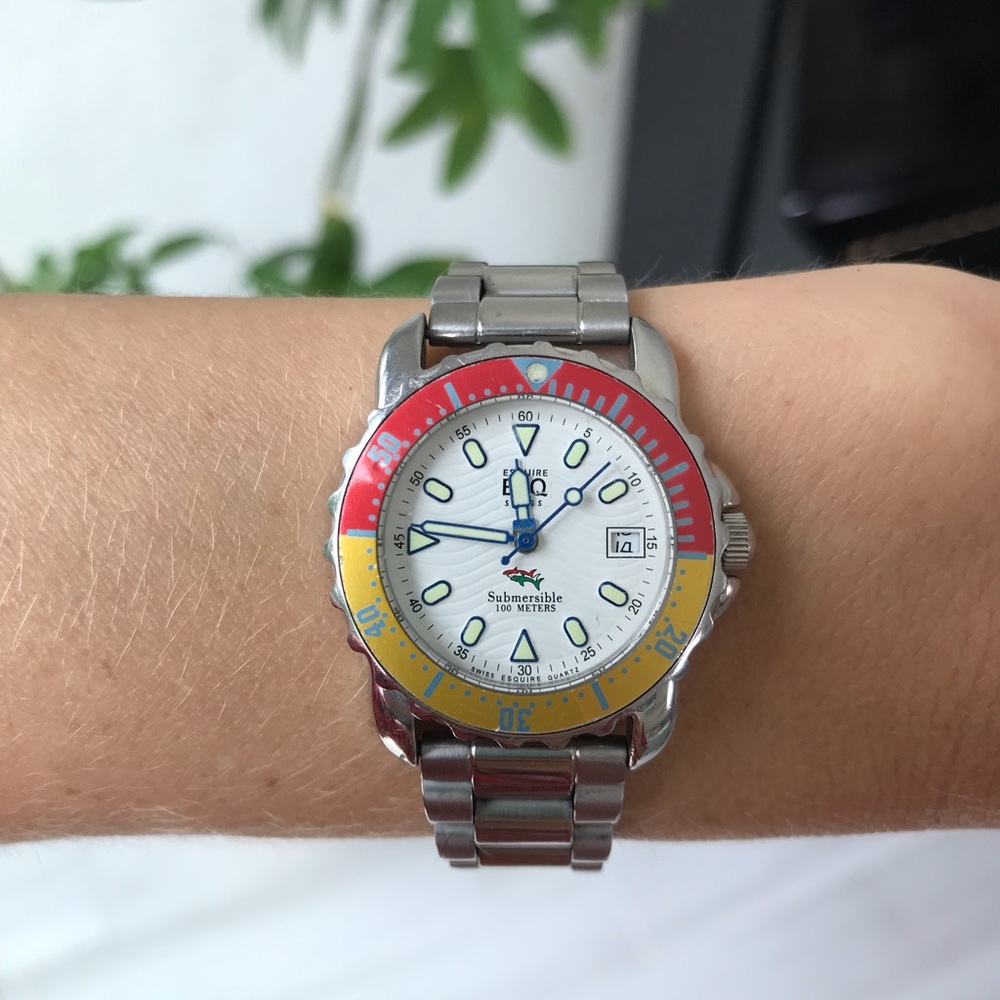ESQ Esquire Swiss Stainless Steel Quartz Movement unisex watch
